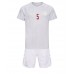 Billige Danmark Joakim Maehle #5 Bortetrøye Barn VM 2022 Kortermet (+ korte bukser)